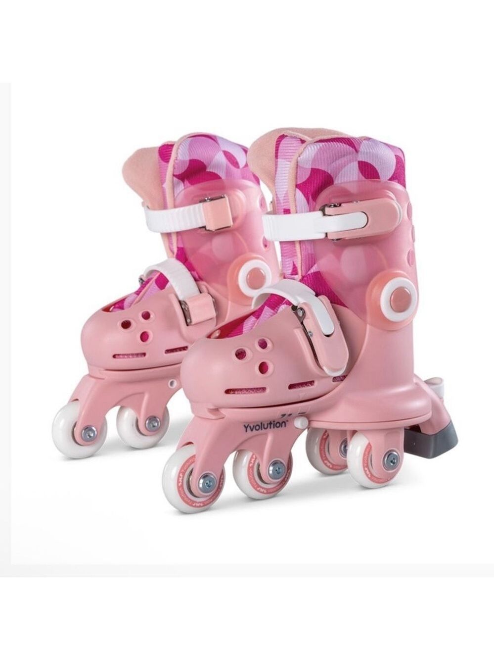 Yvolution Pink Adjustable Roller Skates